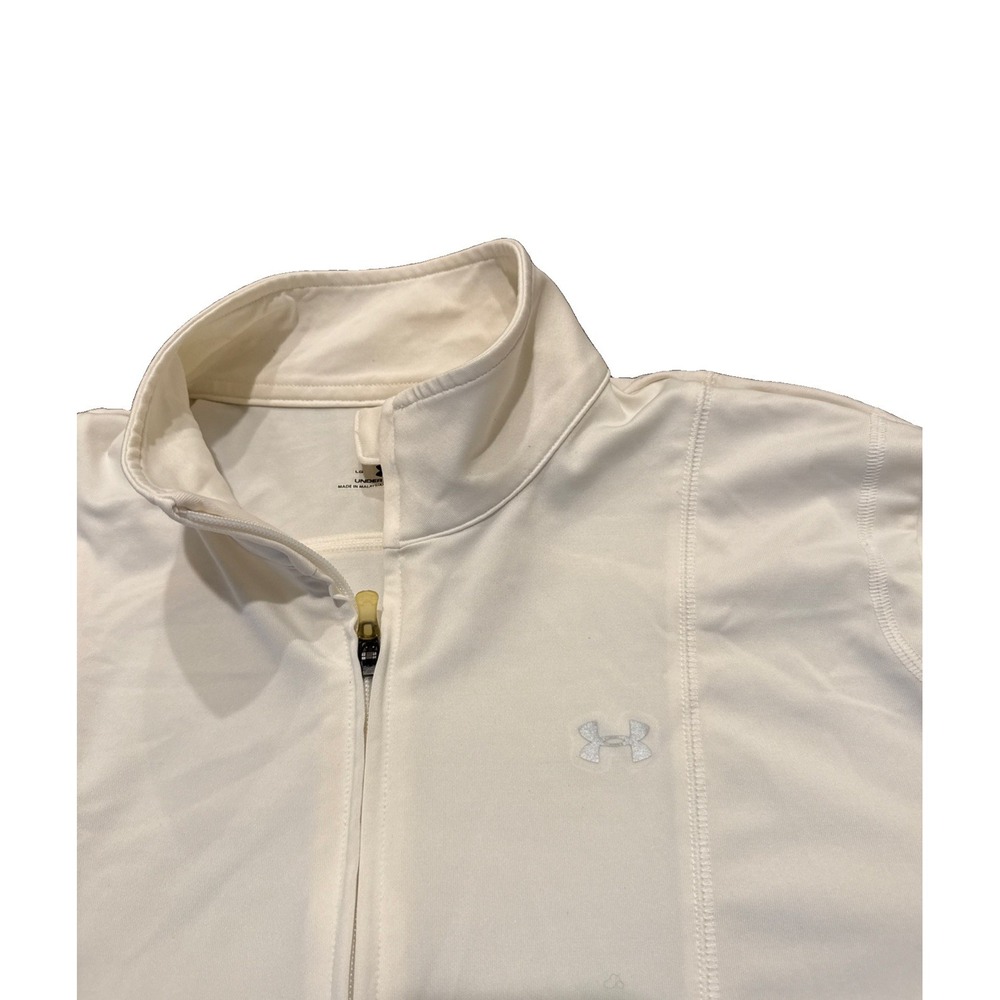 Under Armour Jacket  Womens Large Full Zip Stretch Athletic Running - Picture 4 of 7